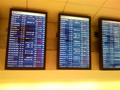 Cancelled flights at the Atlanta airport