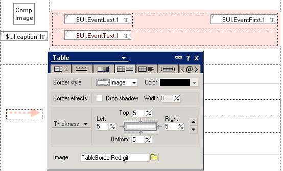 Rounded table design in DDM database