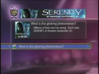 Serenity Trailer on Tivo #2